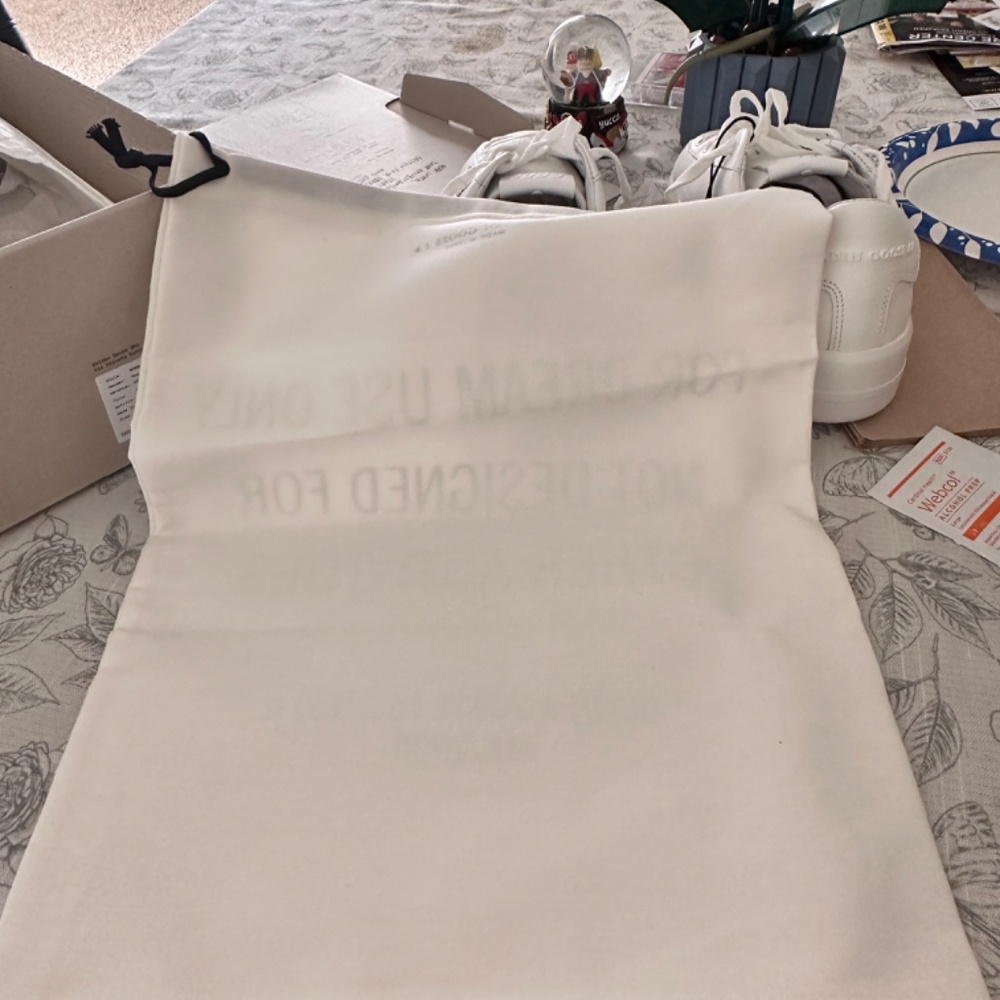Golden goose Womens  Purestar in white leather w silver Swarovski crystal star - Picture 13 of 16
